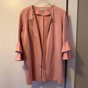 Rose ruffle sleeve jacket